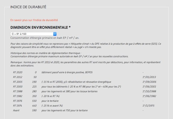 Dimension environnementale sur Metropolam.com